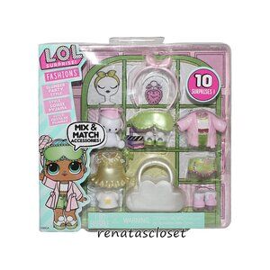 L.O.L Surprise! 10-pc Mix & Match Accessories Set - Slumber Party NWT/NIP